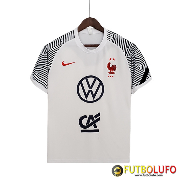 Camiseta Entrenamiento Francia Blanca 2022/2023