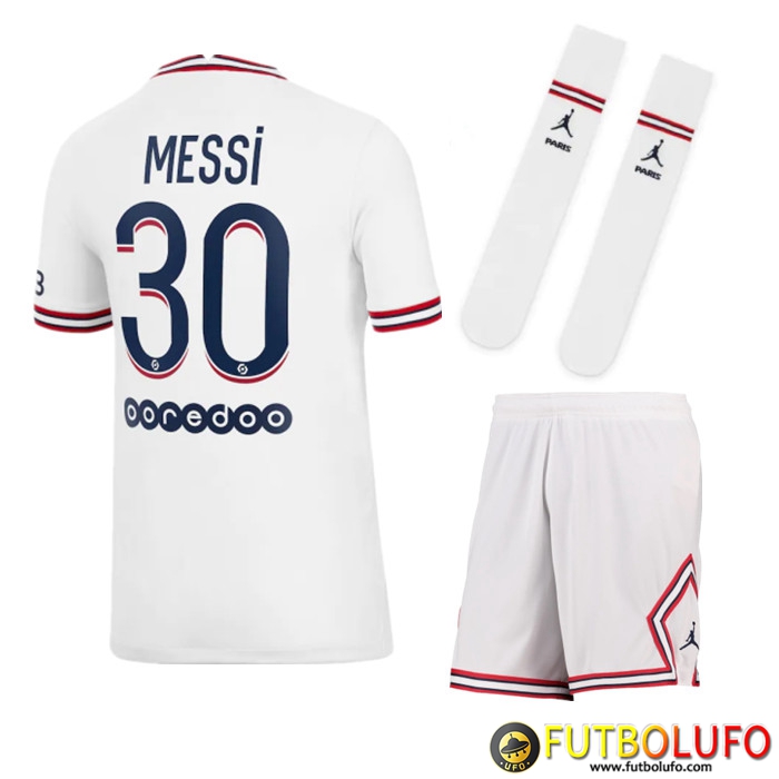 Camiseta Futbol PSG Jordan Enfant Messi 30 Fourth 2021/2022