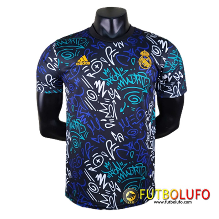 Training T-Shirts Real Madrid Negro/Rojo 2022/2023