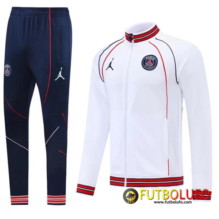 Chandal Equipos De Futbol - Chaqueta Jordan PSG Blanca 2022/2023