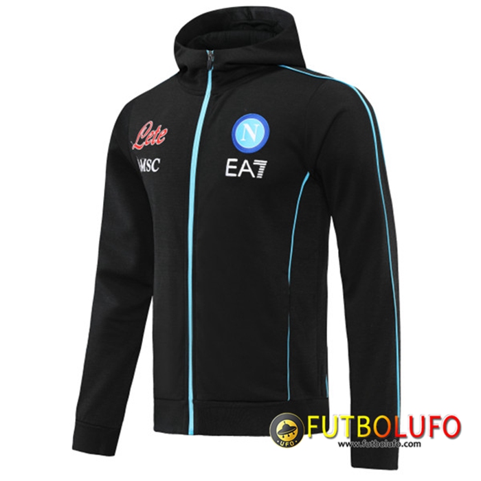 Chaqueta Con Capucha SSC Napoli Negro 2022/2023