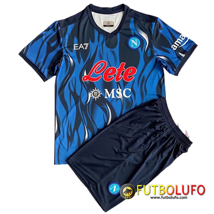 Camiseta Futbol SSC Napoli Ninos Tercero 2021/2022