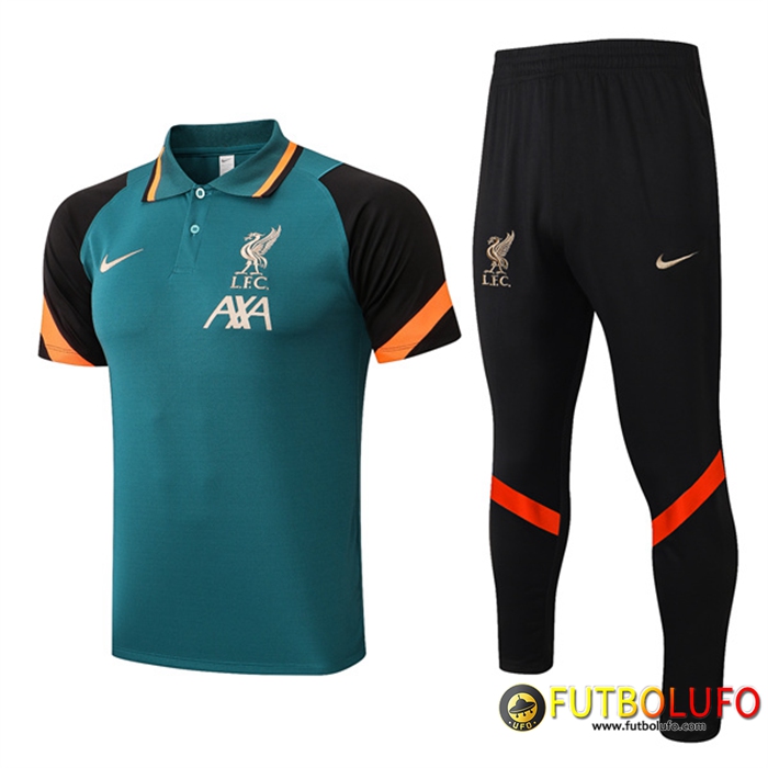 Camiseta Polo FC Liverpool + Pantalones Verde 2022/2023