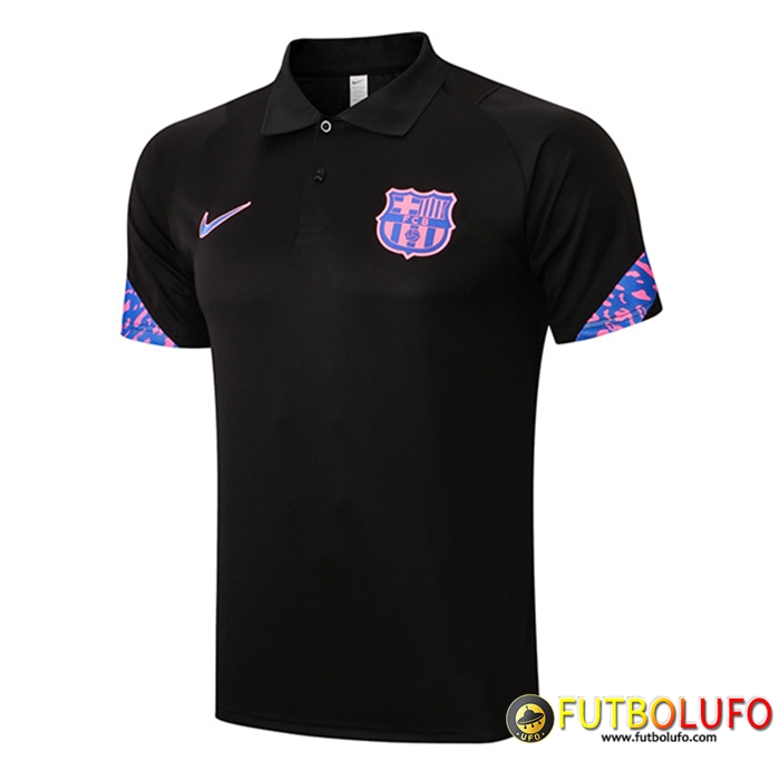 Camiseta Polo FC Barcelona Negro 2022/2023