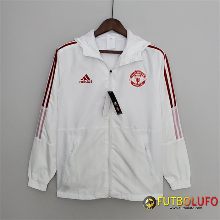Rompevientos Manchester United Blanco 2022/2023