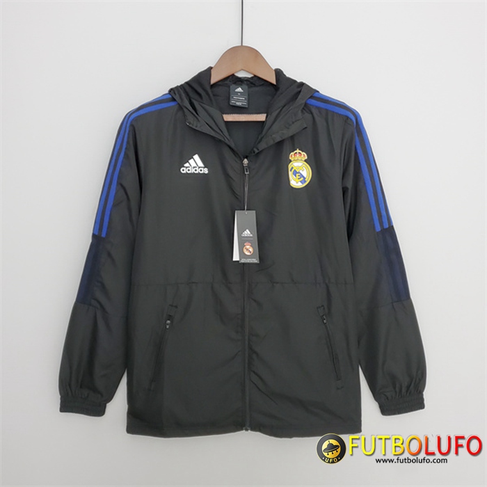 Rompevientos Real Madrid Negro 2022/2023