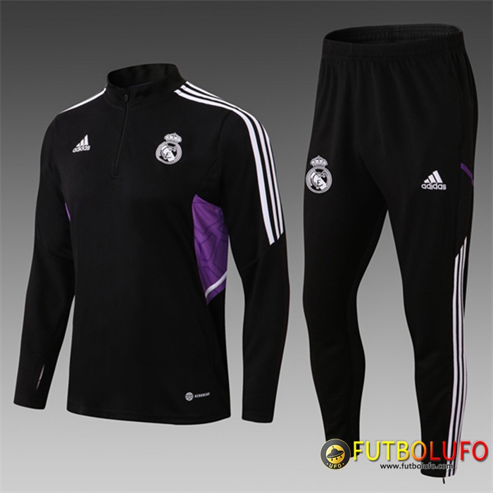 Chandal Equipos De Futbol Real Madrid Ninos Negro 2022/2023