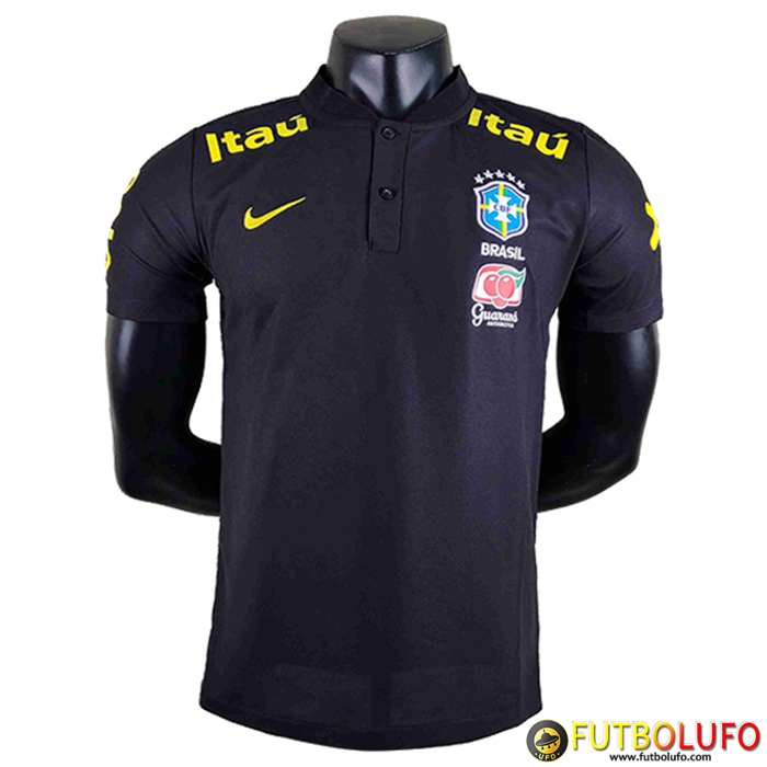 Camiseta Polo Brasil Negro 2022/2023
