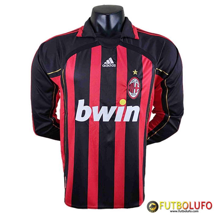 Camisetas De Futbol AC Milan Retro Primera Manga Largas 2006