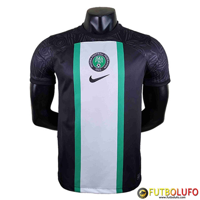 Camiseta Futbol Nigeria Negro/Blanco 2022/2023