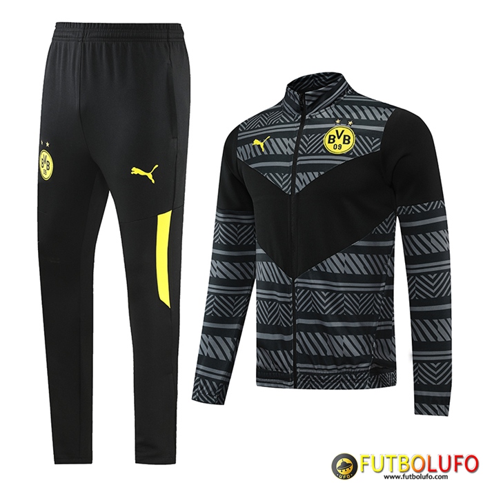 Chandal Equipos De Futbol - Chaqueta Dortmund BVB Negro 2022/2023