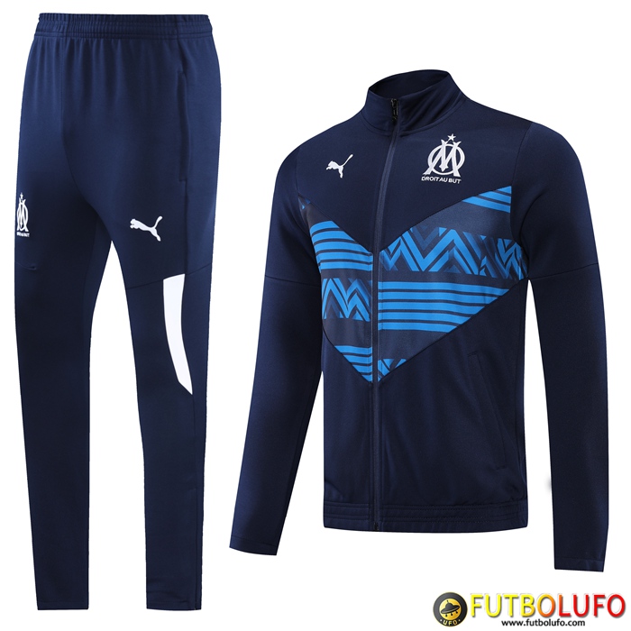 Chandal Equipos De Futbol - Chaqueta Marsella OM Azul Marin 2022/2023