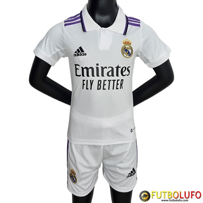 Camisetas De Futbol Real Madrid Ninos Primera 2022/2023