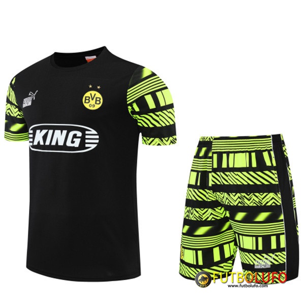 Camiseta Entrenamiento +Cortos Dortmund BVB Negro 2022/2023