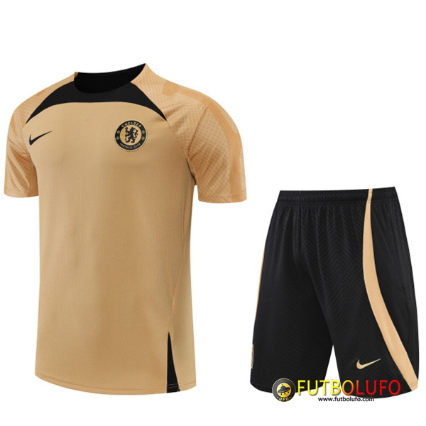 Camiseta Entrenamiento +Cortos FC Chelsea Amarillo 2022/2023