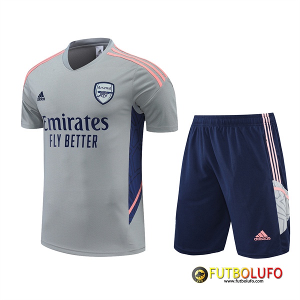 Camiseta Entrenamiento +Cortos Arsenal Gris 2022/2023
