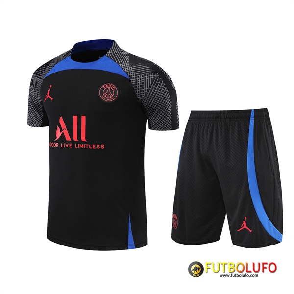 Camiseta Entrenamiento +Cortos Jordan PSG Negro 2022/2023