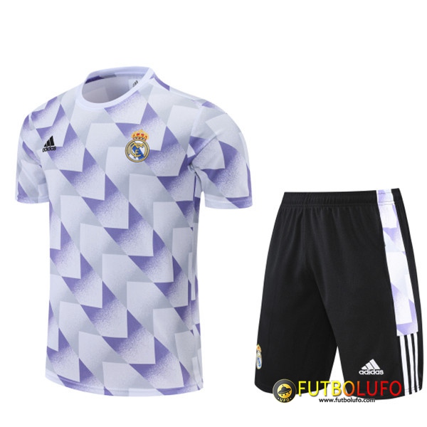 Camiseta Entrenamiento +Cortos Real Madrid Gris 2022/2023