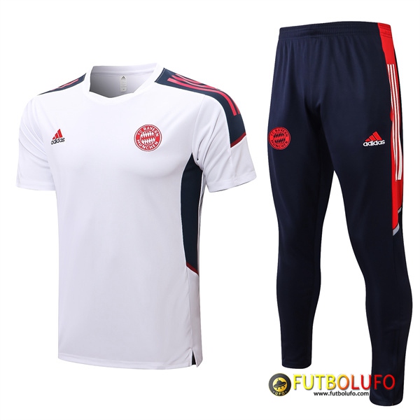 Camiseta Entrenamiento + Pantalones Bayern Munich Blanco 2022/2023