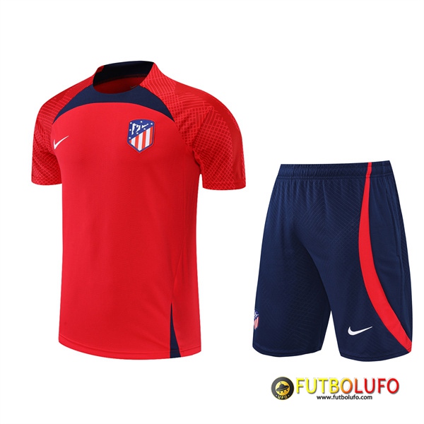 Camiseta Entrenamiento +Cortos Atletico Madrid Rojo 2022/2023