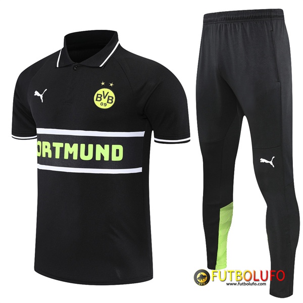 Camiseta Polo Dortmund BVB Negro 2022/2023