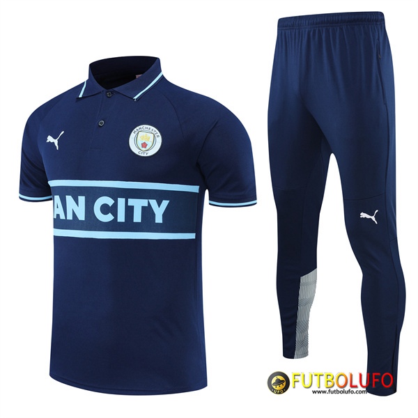Camiseta Polo Manchester City Azul marinoe 2022/2023