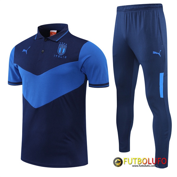 Camiseta Polo Italia Azul marino 2022/2023