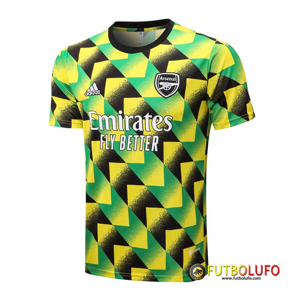 Camiseta Entrenamiento Arsenal Verde/Amarillo 2022/2023