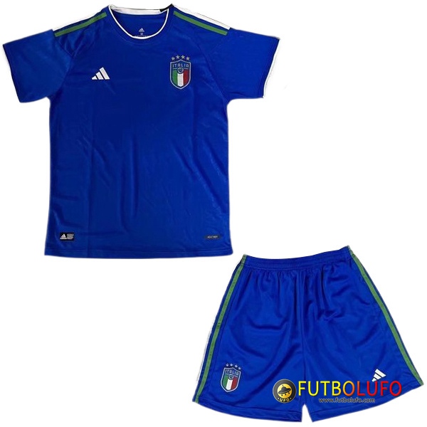 Camisetas De Futbol Italia Ninos Azul 2022/2023