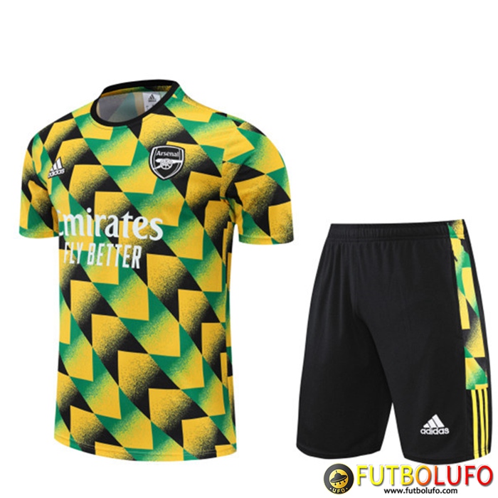 Camiseta Entrenamiento + Cortos Arsenal Amarillo 2022/2023