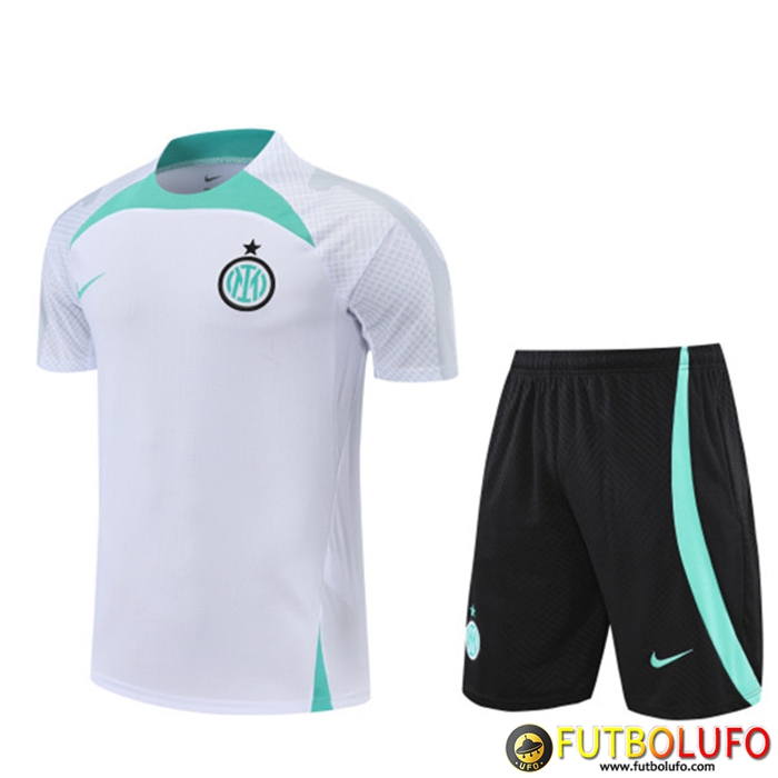 Camiseta Entrenamiento + Cortos Inter Milan Blanco 2022/2023