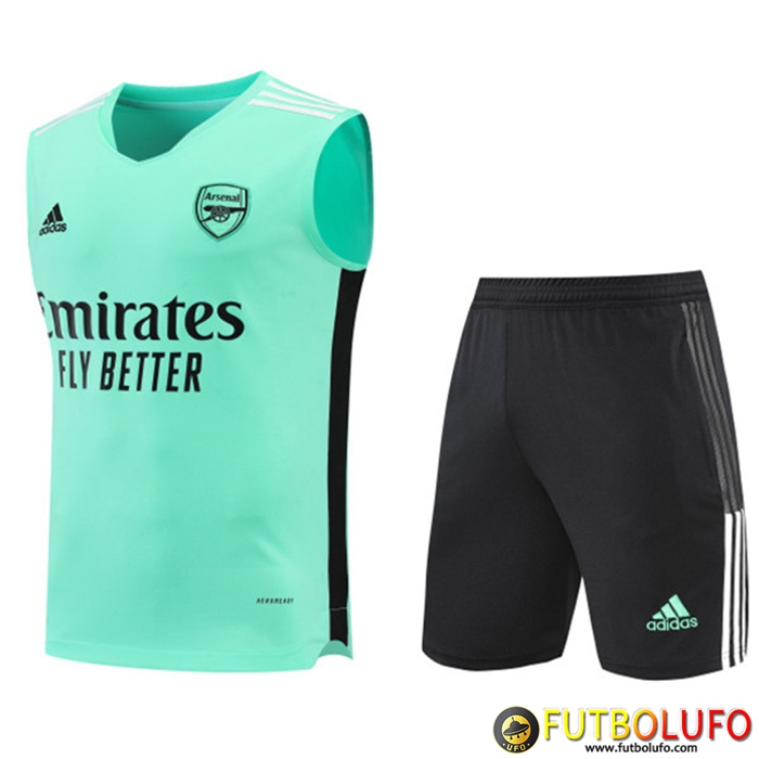 Camiseta Entrenamiento sin mangas + Cortos Arsenal Verde 2022/2023