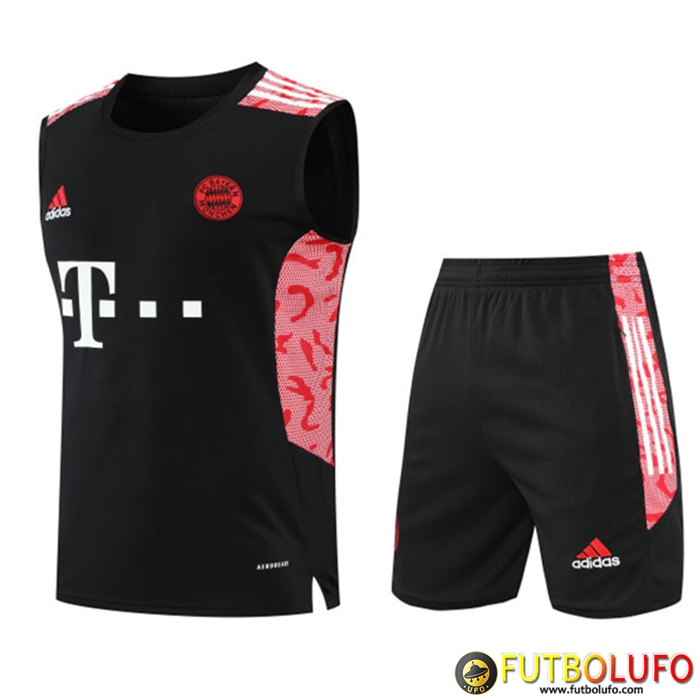 Camiseta Entrenamiento sin mangas + Cortos Bayern Munich Negro 2022/2023