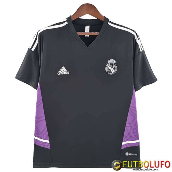 Camiseta Entrenamiento Real Madrid Negro/Pourpre 2022/2023