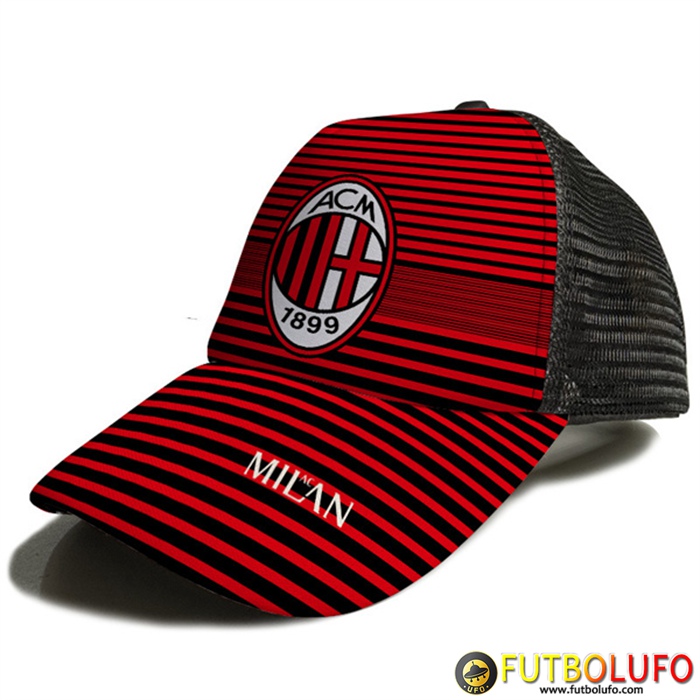 Gorra De Futbol AC Milan Rojo 2023