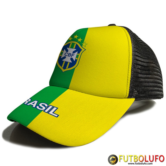 Gorra De Futbol Brasile Amarillo/Verde 2023