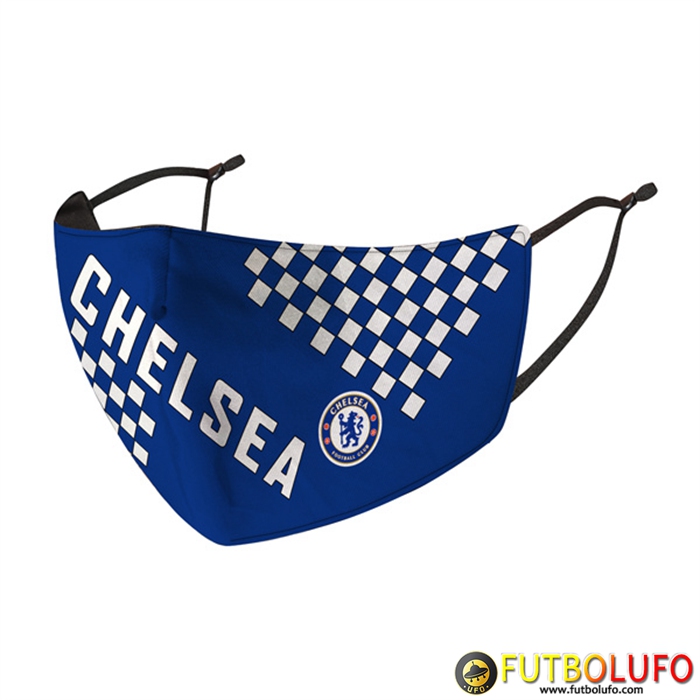 Mascarilla Futbol FC Chelsea Azul/Blanco Reutilisable