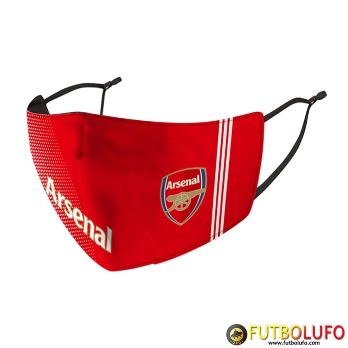 Mascarilla Futbol Arsenal Rojo Reutilisable