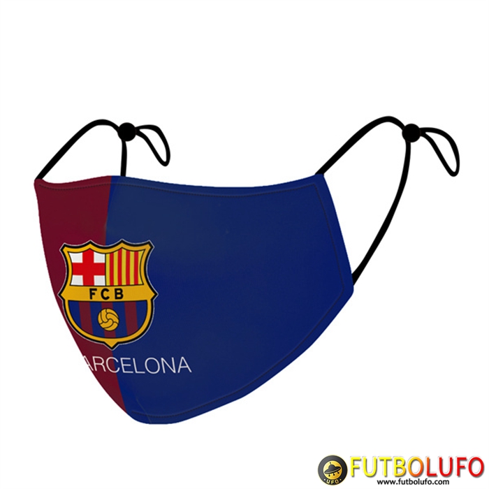 Mascarilla Futbol FC Barcelona Azul/Rojo Reutilisable