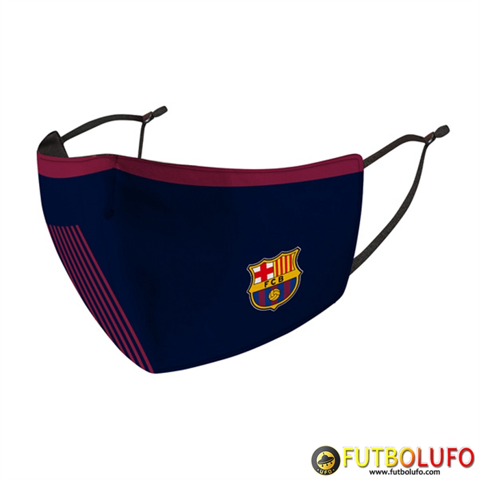 Mascarilla Futbol FC Barcelona Azul marino Reutilisable