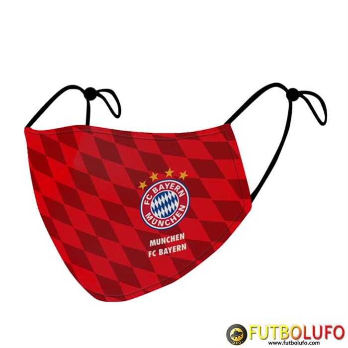 Mascarilla Futbol Bayern Munich Rojo Reutilisable