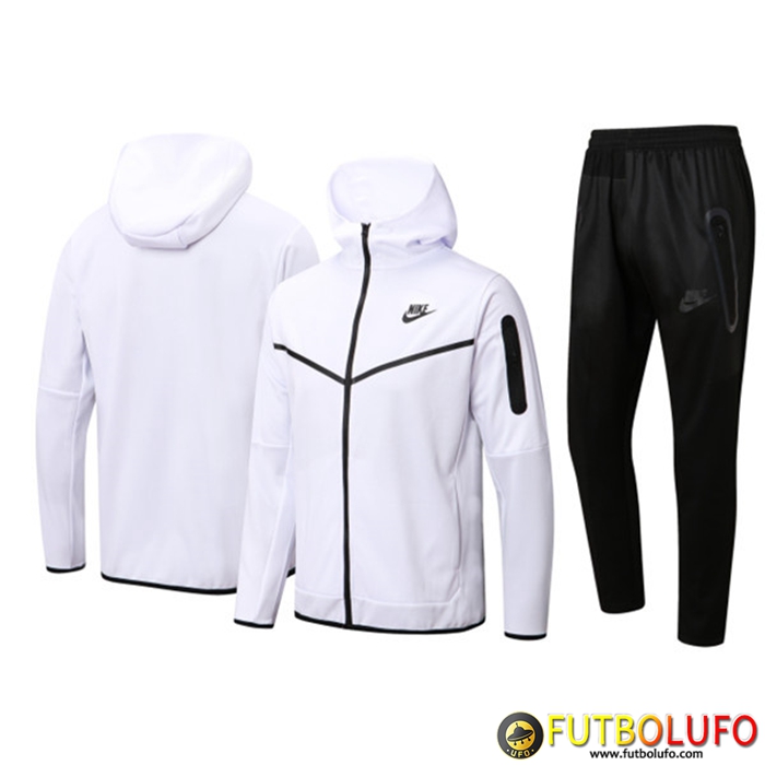 Chaqueta Con Capucha Chandal Nike Blanco 2022/2023
