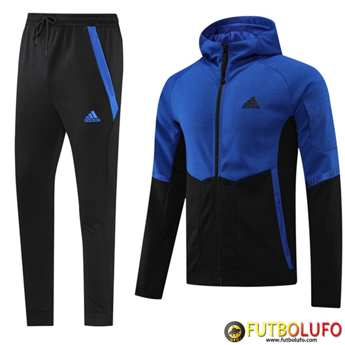Chaqueta Con Capucha Chandal Adidas Azul/Negro 2022/2023