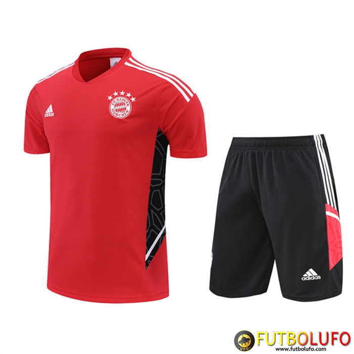 Camiseta Entrenamiento Real Madrid + Cortos Rojo 2022/2023