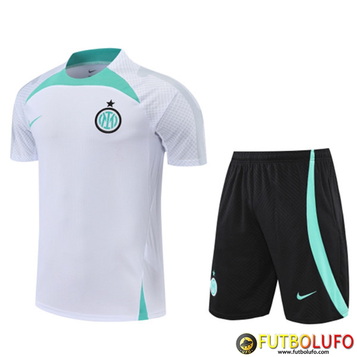 Camiseta Entrenamiento Inter Milan + Cortos Blanco 2022/2023