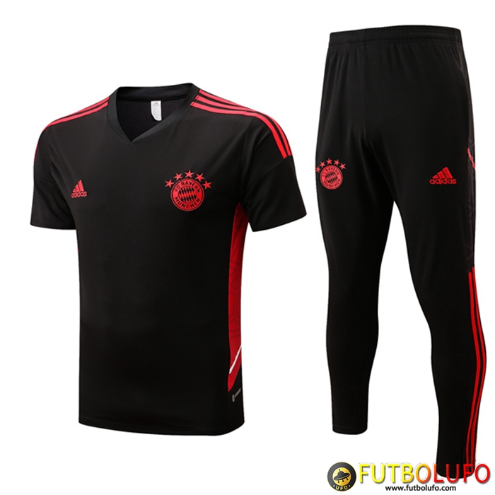 Camiseta Entrenamiento Bayern Munich + Pantalones Negro 2022/2023