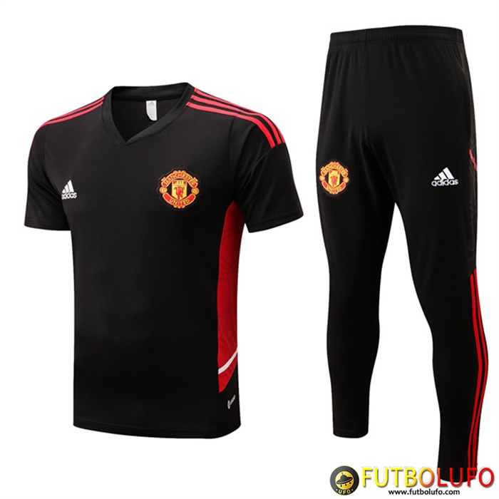 Camiseta Entrenamiento Manchester United + Pantalones Rojo 2022/2023