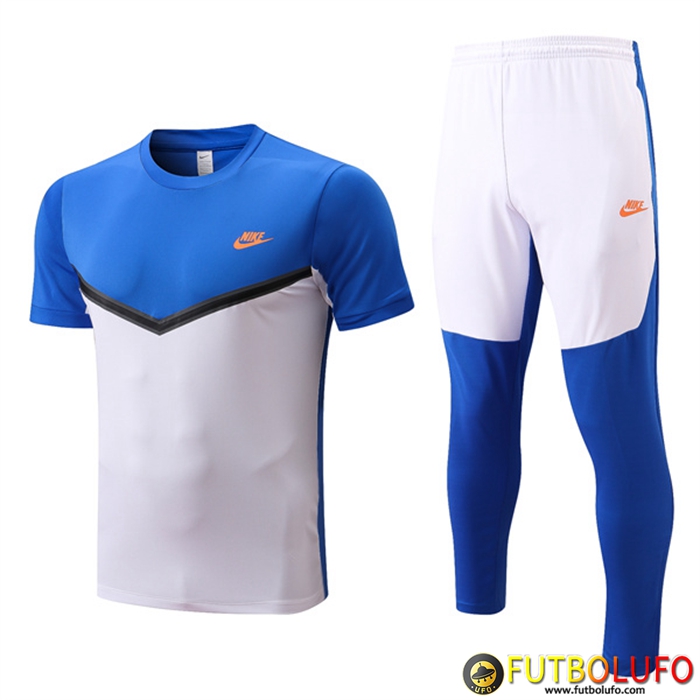 Camiseta Entrenamiento Nike + Pantalones Azul/Blanco 2022/2023