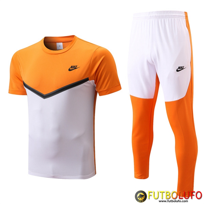Camiseta Entrenamiento Nike + Pantalones Amarillo/Blanco 2022/2023