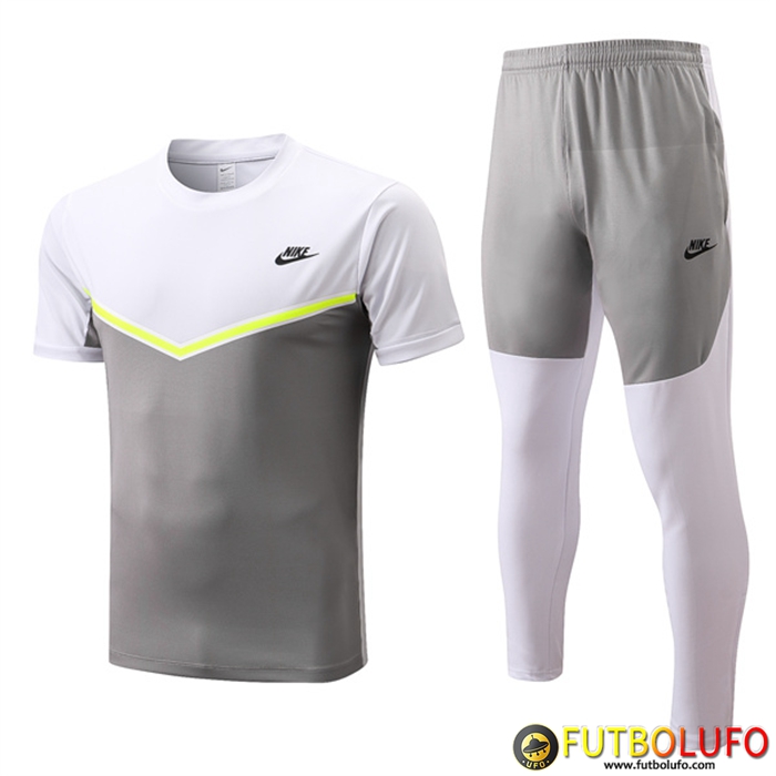 Camiseta Entrenamiento Nike + Pantalones Gris/Blanco 2022/2023
